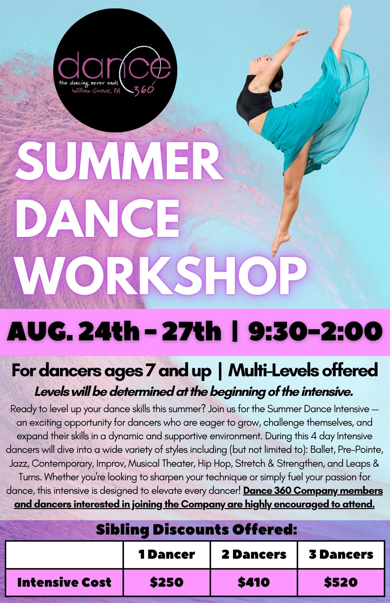 2026 Summer Dance Workshop